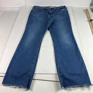 American Eagle Jeans Womens 38x30* High Rise Skinny Kick Boot Blue Denim Tag 18R